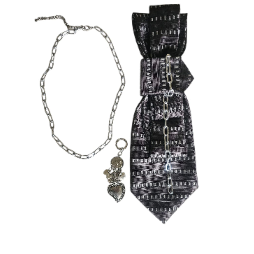 3 pezzi in 1 Collana Cravatta Gioiello Urban Warrior by claudia de rosa jewelry
