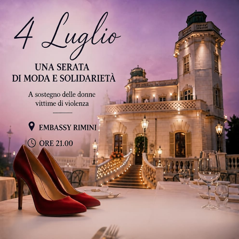 4 luglio Embassy Rimini - Serata contro la Violenza sulle Donne organizzato dall' Associazione Casa Margot Rimini