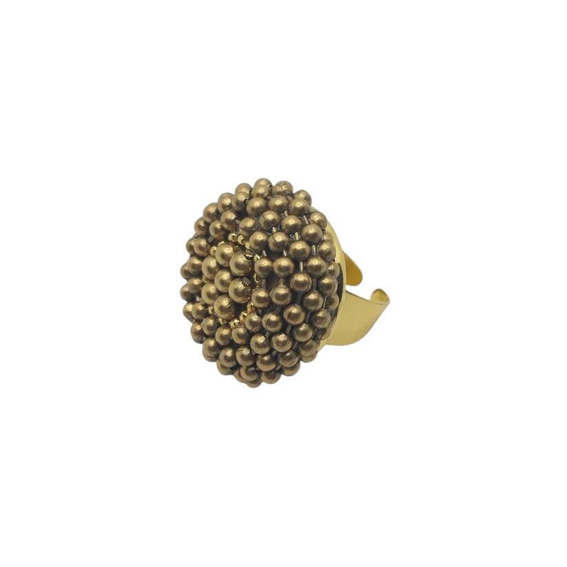 anello rockabilly khaki, anello statement