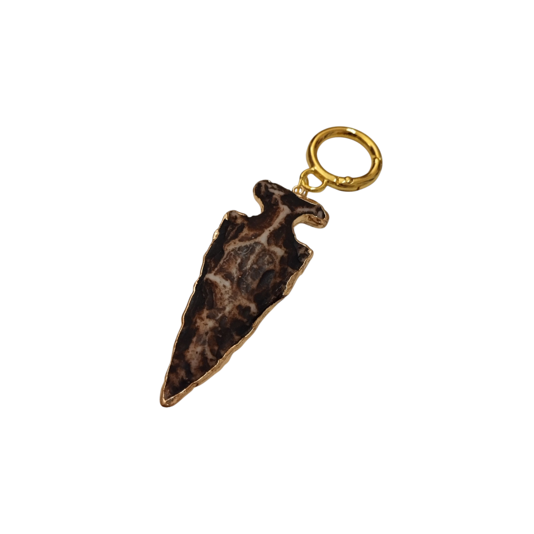 Charm Harrowhead, mix and match Claudia De Rosa jewelry_bronze