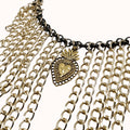 COLLANA BAVAGLINO SACRO CUORE GOLDBLACK - Collana Rockabilly