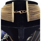 Collana Multifilo Sfera Gold - Collana Rockabilly
