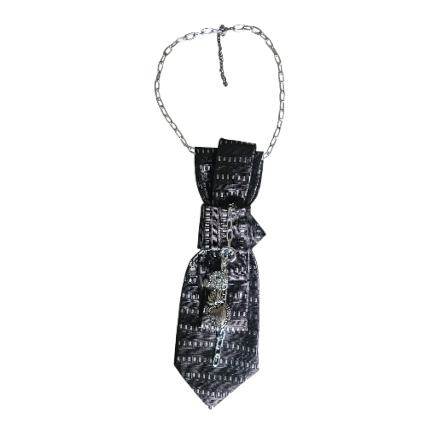 Collana Cravatta Gioiello Urban Warrior intera by claudia de rosa jewelry intera