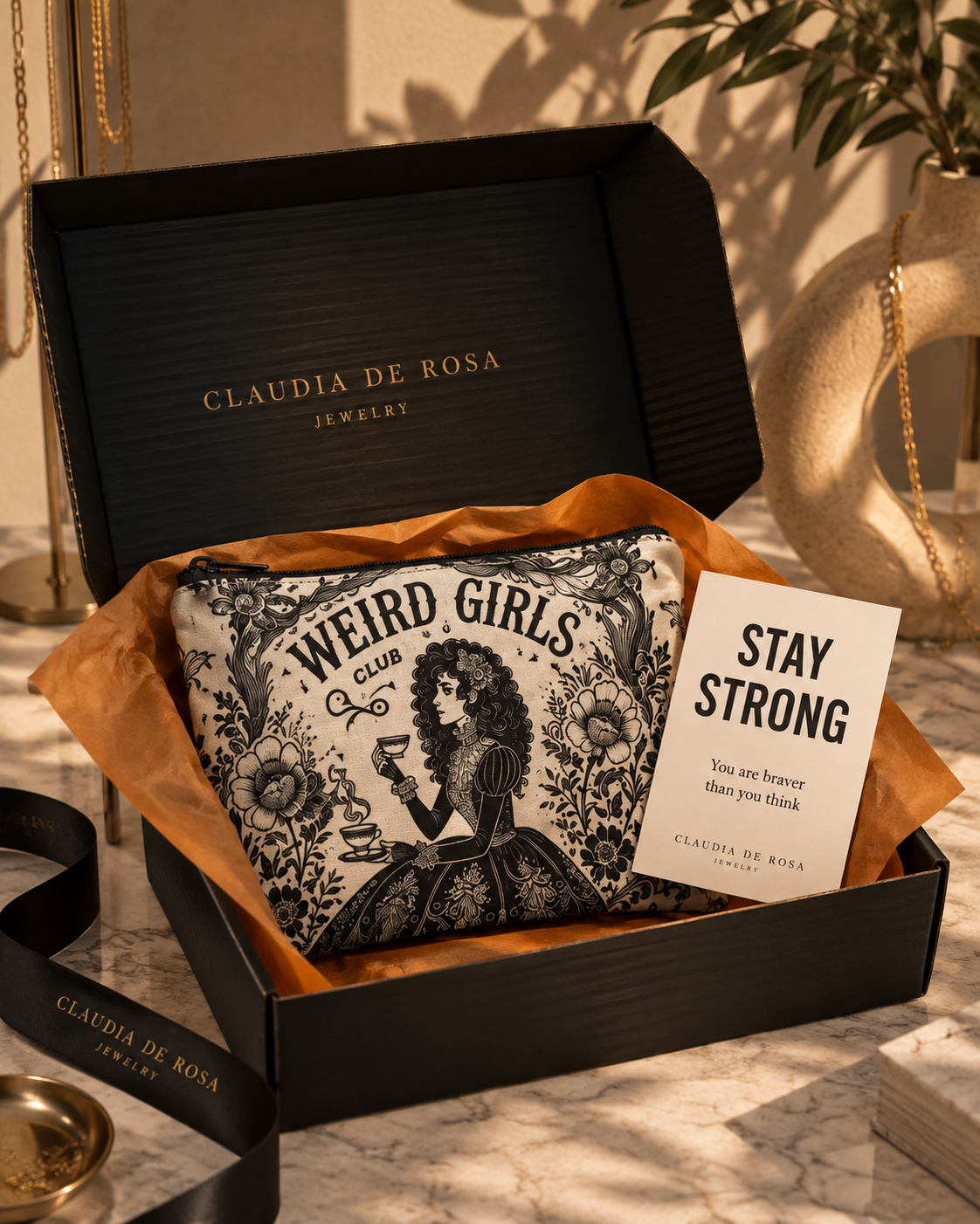 Packaging 3 Weird Girls Club per Claudia De Rosa Jewelry 
