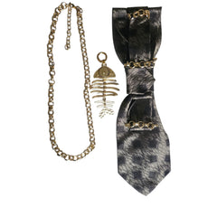 cravatta gioiello componibile Mystic Fish Gold 3 pezzi in 1